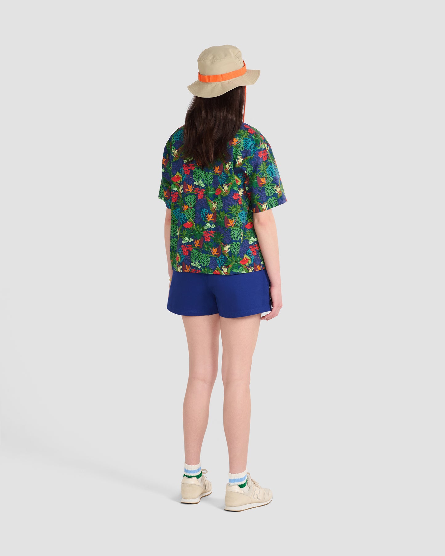 Women's Frogs Print Camp Shirt