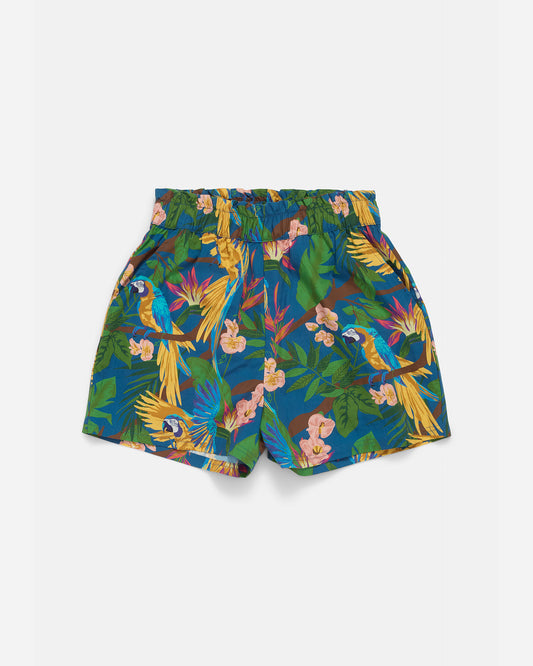 Women's Parrot Paradise Teal Shorts