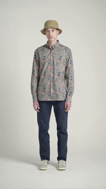 Rainy Field Print Shirt