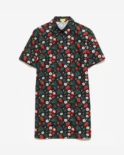 Strawberry Fields Print Shirt Dress