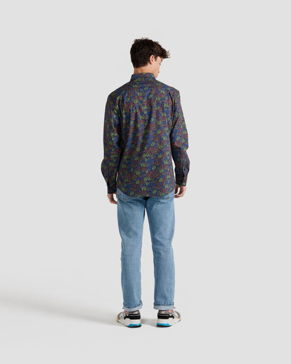 Micro Floral Print Shirt