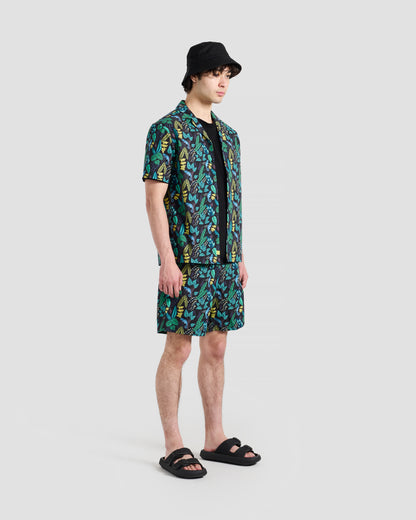 Jungle Iguana Print Shorts