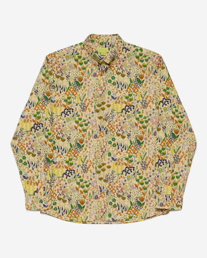 Plants And Flowers Print Shirt