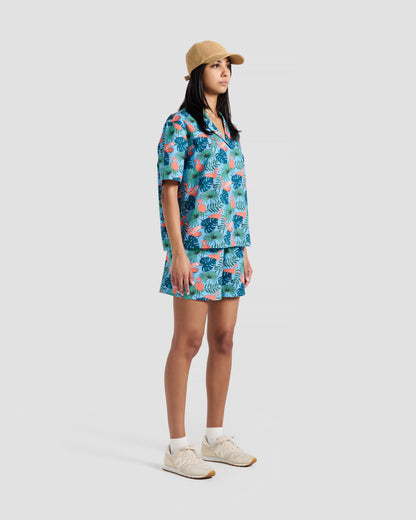 Women's Flamingos Print Shorts