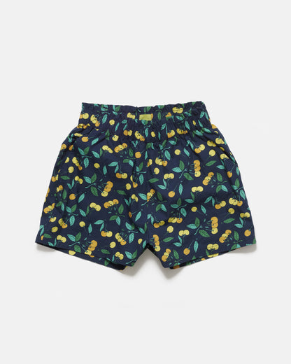 Women's Yellow Cherries Print Shorts