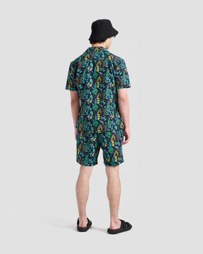 Jungle Iguana Print Shorts