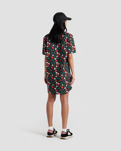 Strawberry Fields Print Shirt Dress