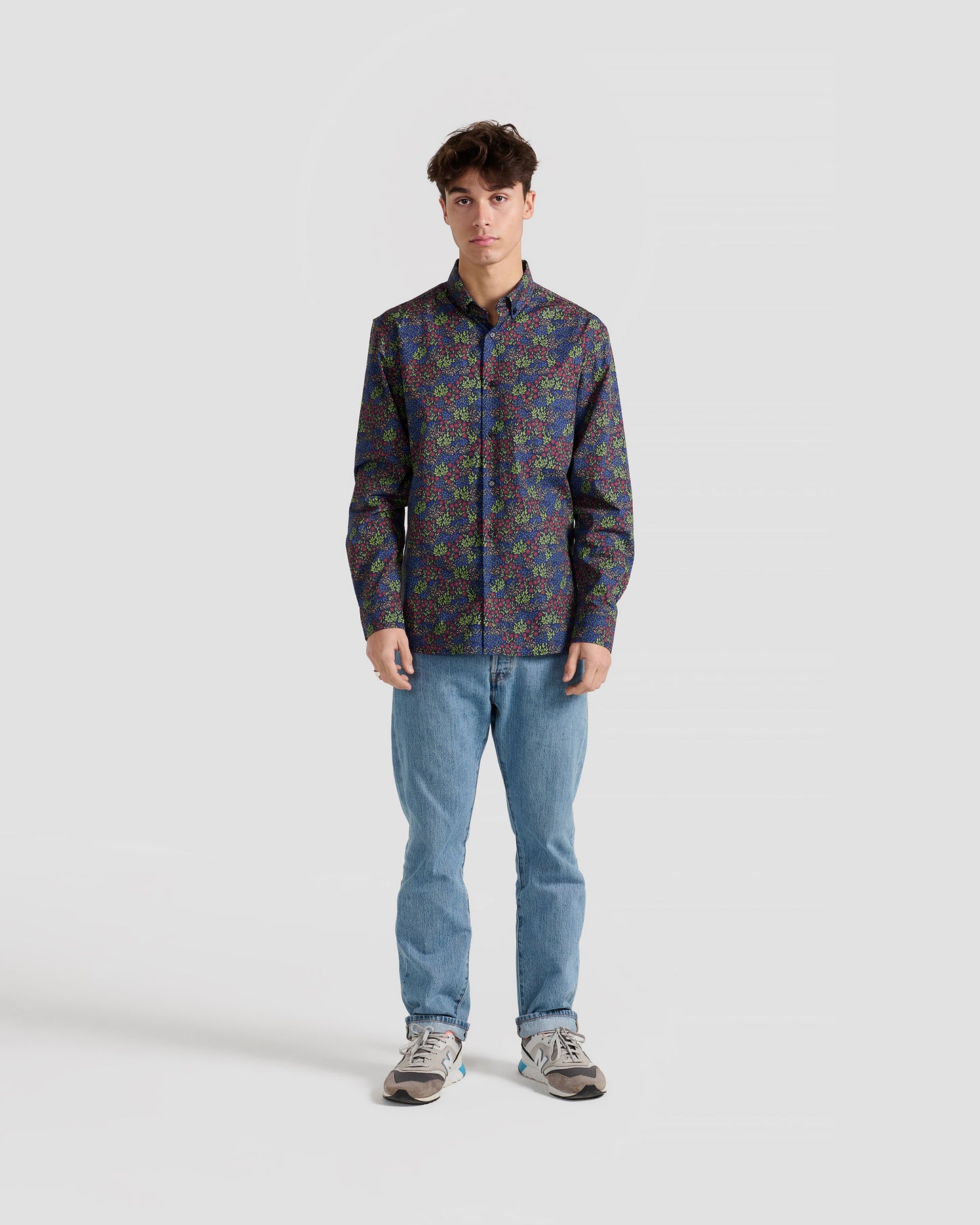 Micro Floral Print Shirt